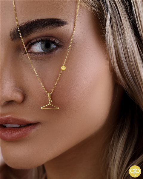 پلاک طلا چوب لباسی کدN3135