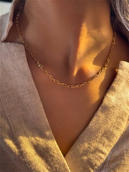 گردنبند طلا رولو کم اجرت کدNC1831