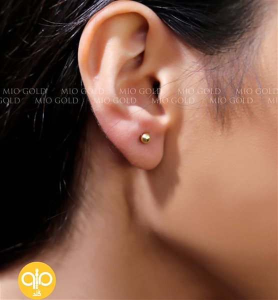 گوشواره طلا گوی(تک لنگه) کدE1807