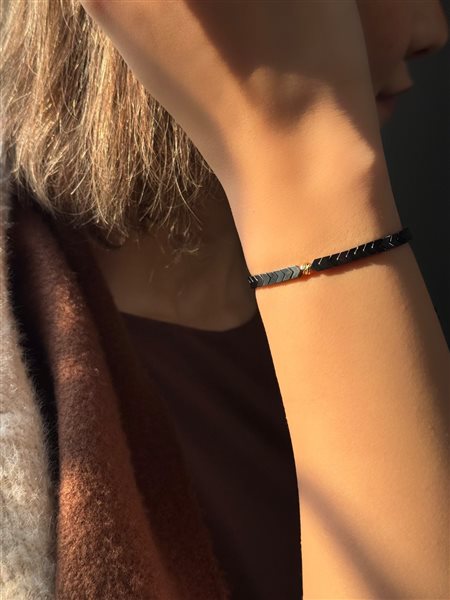 دستبند طلا گوی کدBRS962