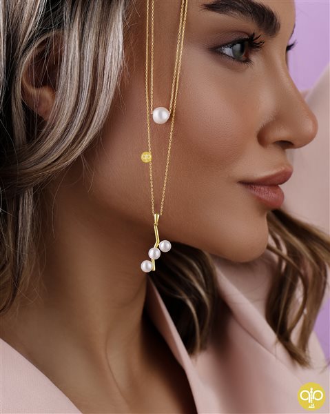 گردنبند طلا مروارید کدNC145